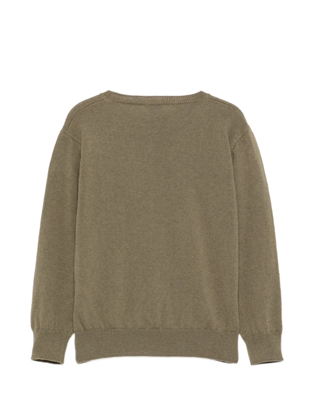 Il Gufo ribbed-trim sweater Groen