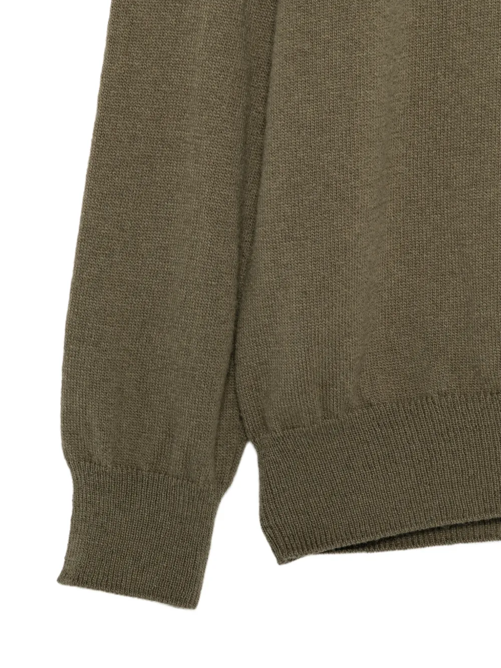 Il Gufo ribbed-trim sweater Groen