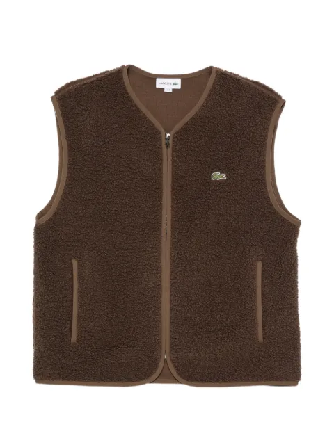 Lacoste fleece-texture gilet