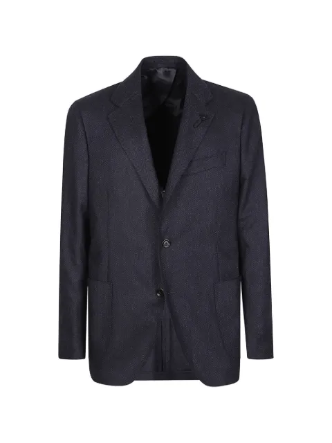 Lardini herringbone-weave blazer