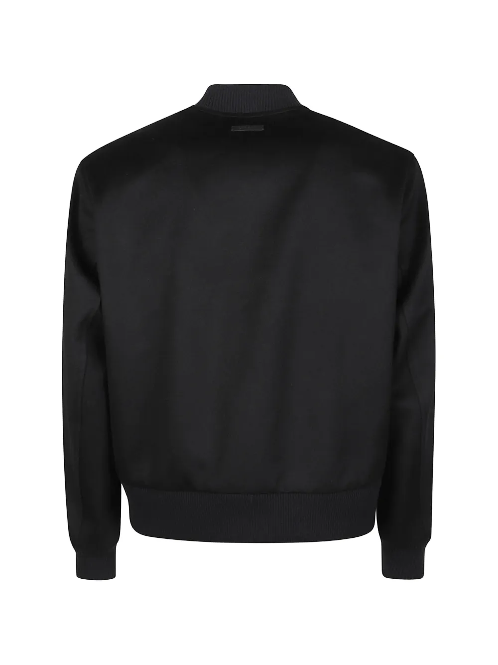 Lardini Bomberjack met geribbelde afwerking Zwart