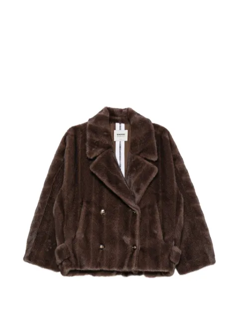 S.W.O.R.D 6.6.44 double-breasted faux-fur jacket