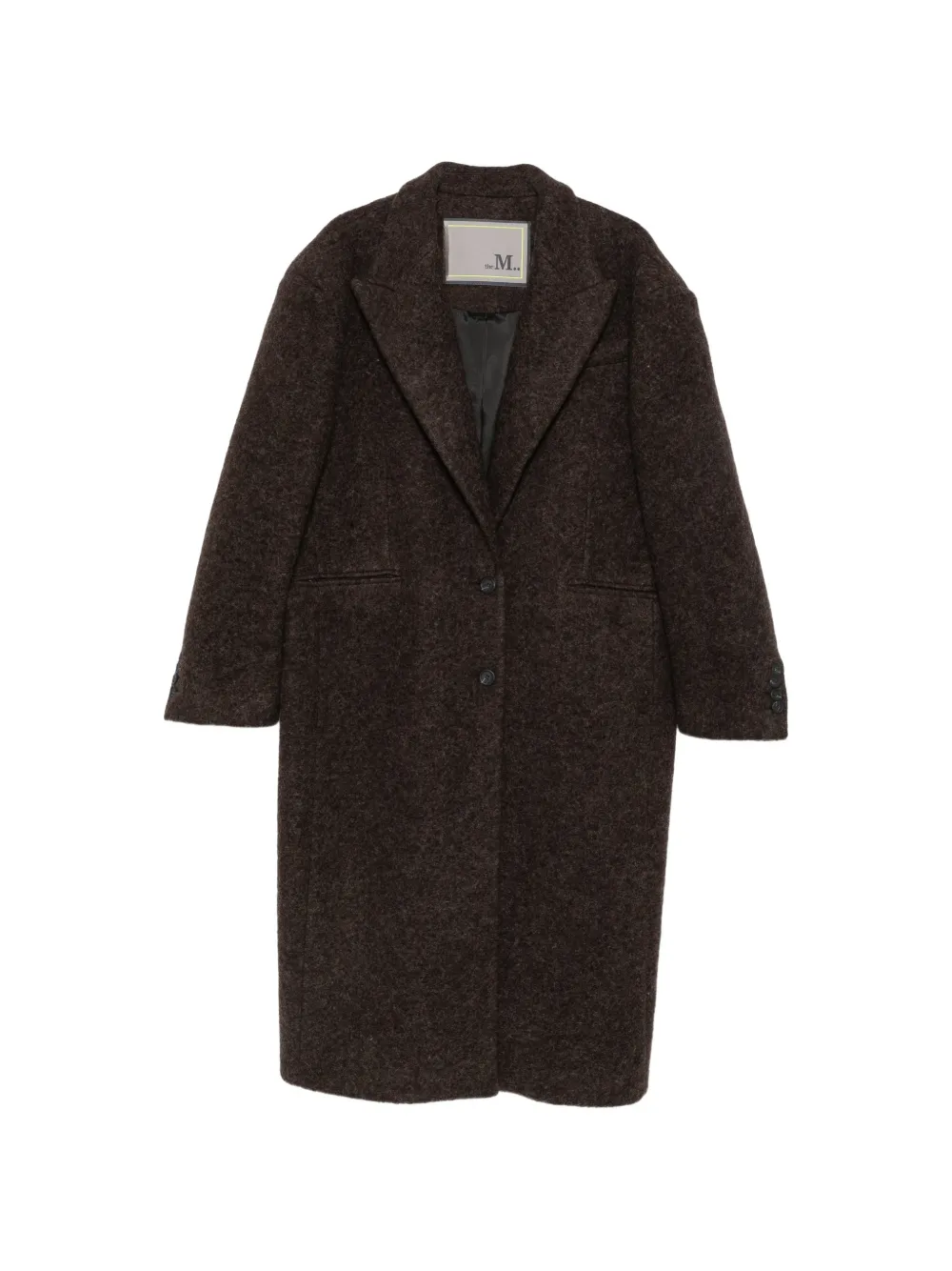 the M.. single-breasted wool-blend coat - Brown