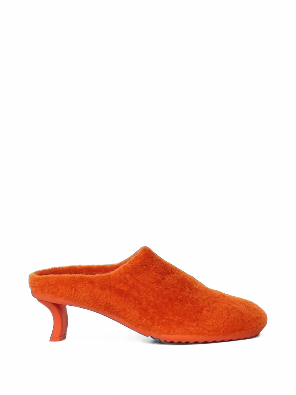 LOEWE Dive mules in shearling - Arancione