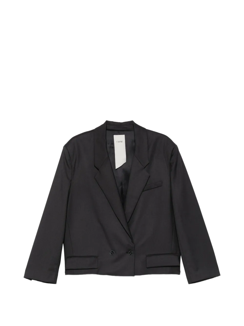 RAME double-breasted cropped blazer - Noir RAME double-breasted cropped blazer - Noir