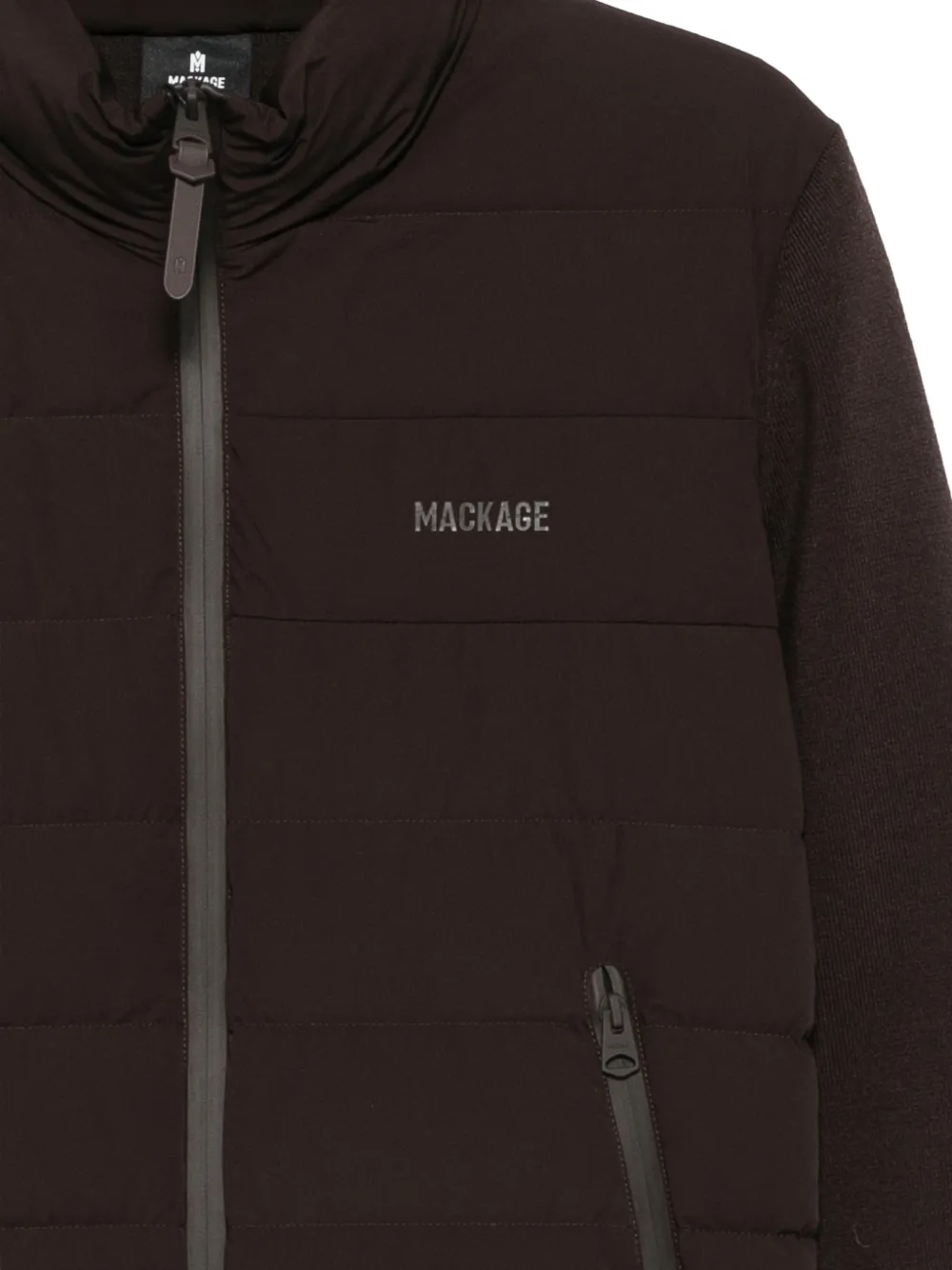 Mackage quilted panelled jacket Bruin