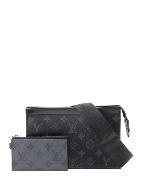 Louis Vuitton Pre-Owned 2021-2026 Monogram Eclipse Gaston Wearable Wallet crossbody bag