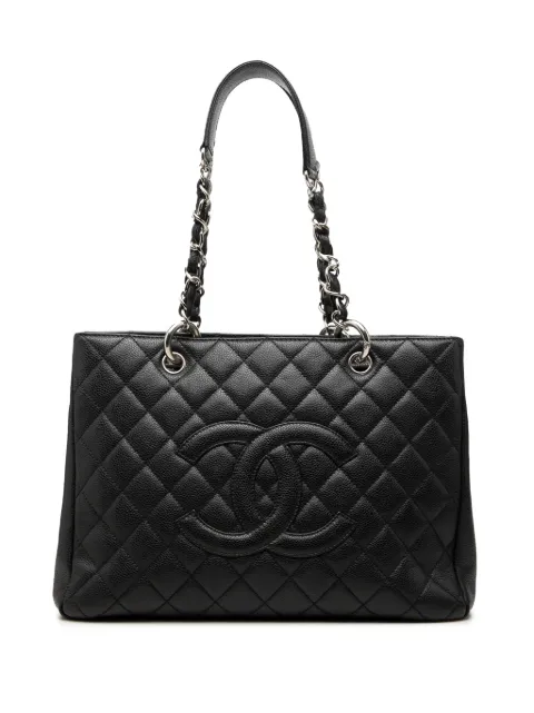 CHANEL Pre-Owned 2009-2010 Caviar Grand Shopping tote bag