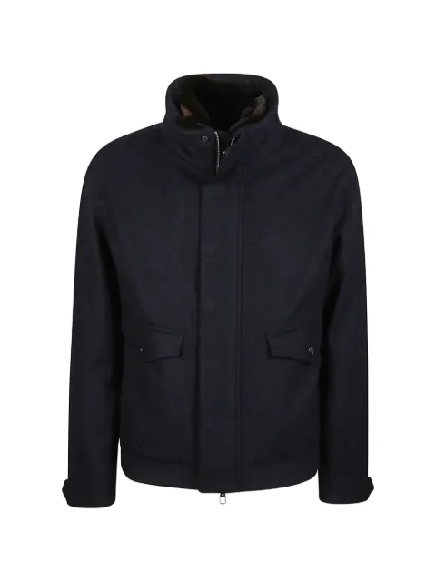 Montecore funnel-neck wool jacket
