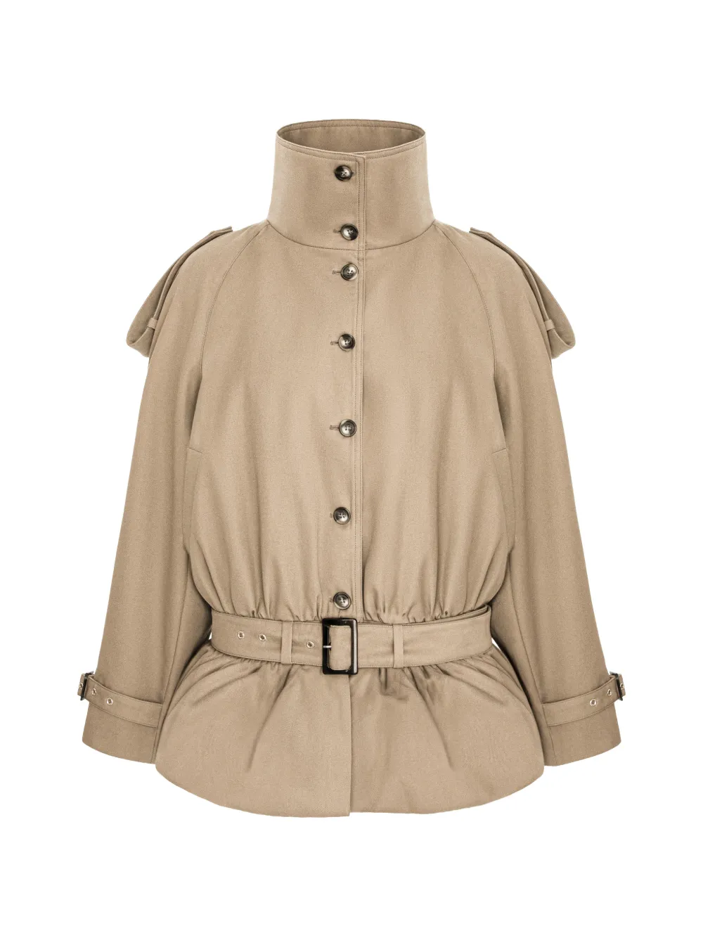 Seen Users Storm belted short trench coat - Toni neutri