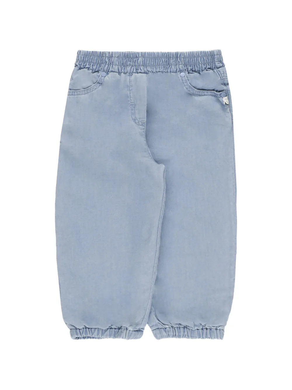 Stella McCartney Kids horse-embroidered tapered jeans - Blu