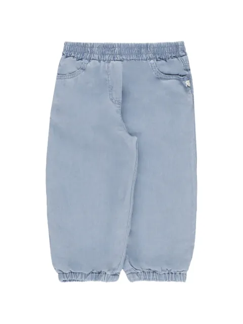 Stella McCartney Kids horse-embroidered tapered jeans