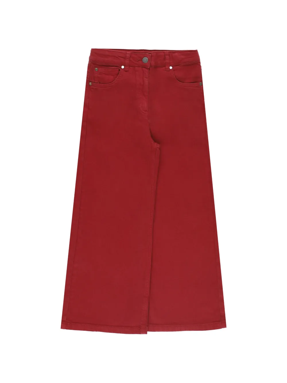 Stella McCartney Kids horse-patchwork wide-leg trousers - Rouge Stella McCartney Kids horse-patchwork wide-leg trousers - Rouge