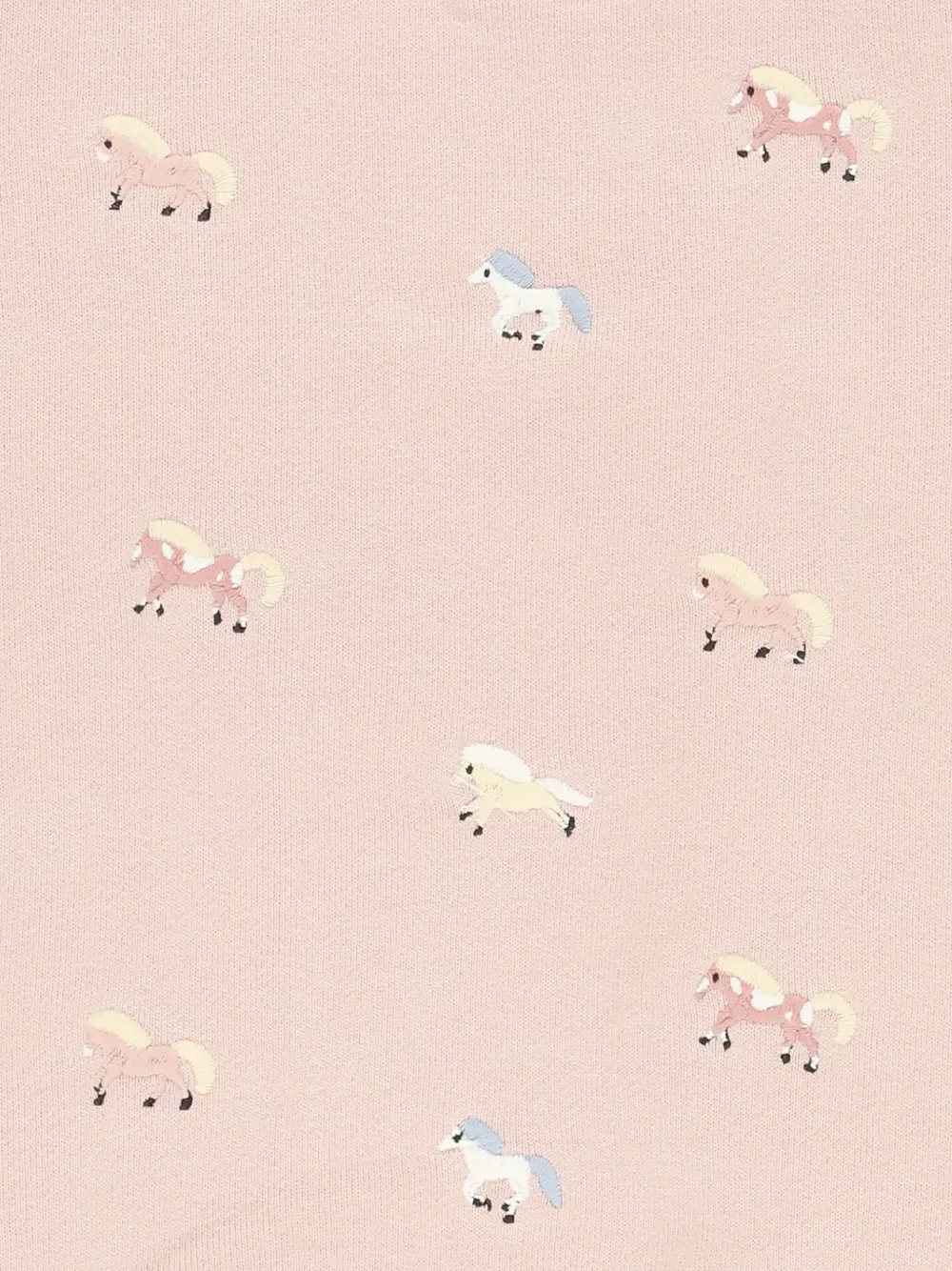 Stella McCartney Kids horse-embroidered sweatshirt Roze
