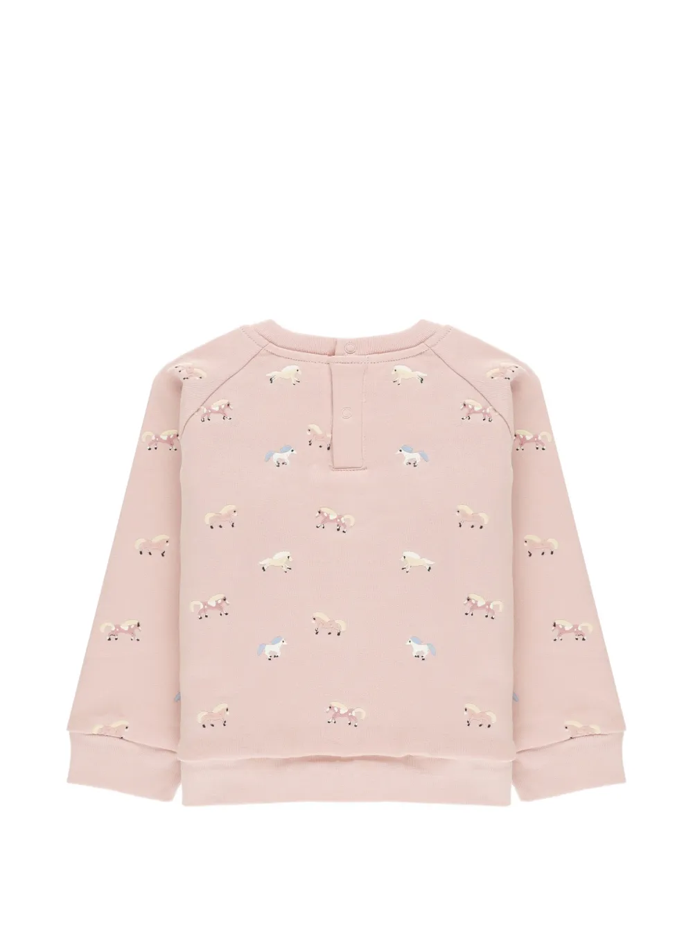 Stella McCartney Kids horse-embroidered sweatshirt Roze
