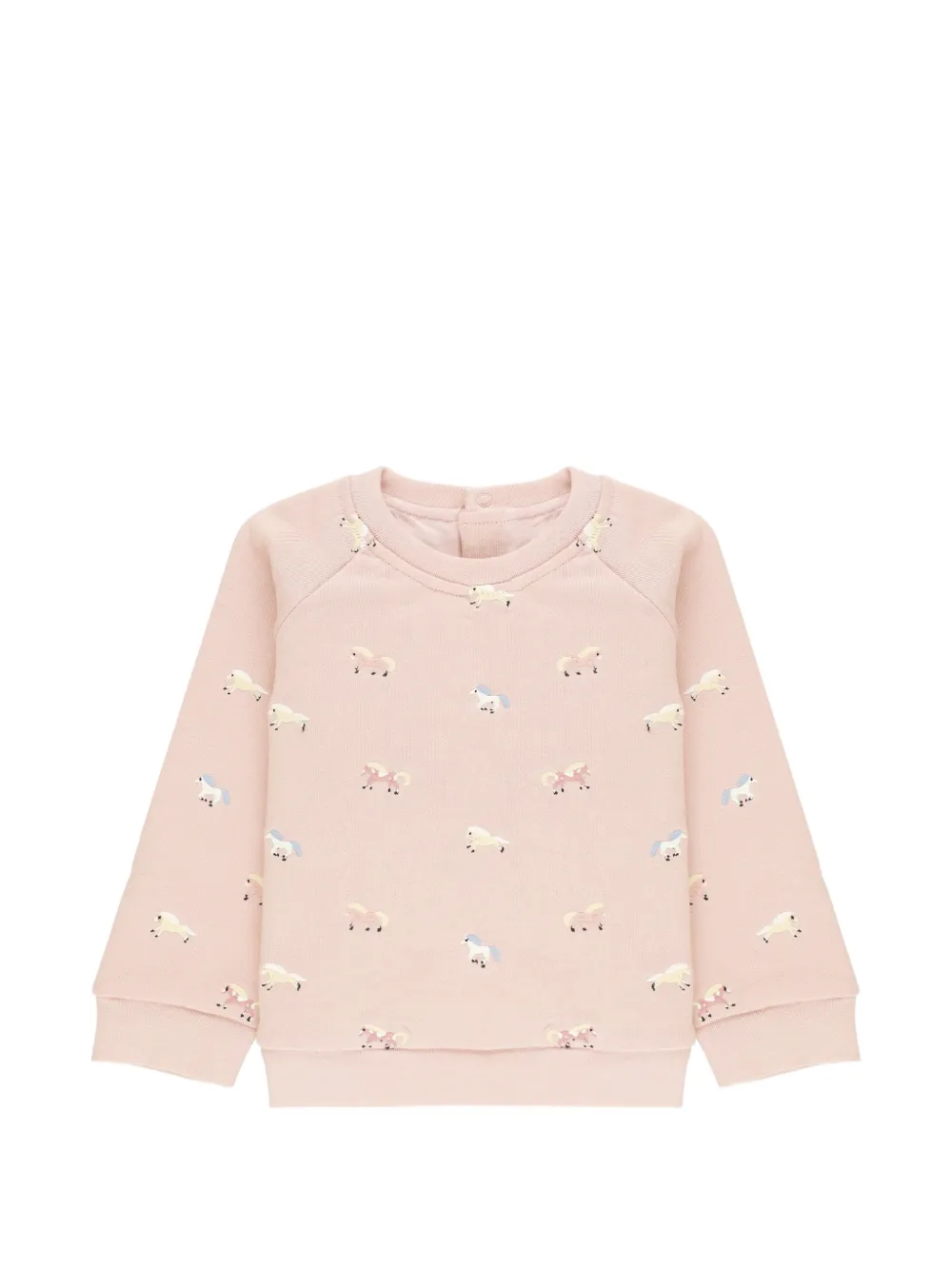 Stella McCartney Kids horse-embroidered sweatshirt - Rose Stella McCartney Kids horse-embroidered sweatshirt - Rose