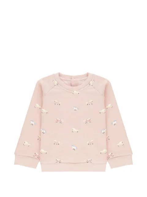 Stella McCartney Kids sudadera con caballo bordado