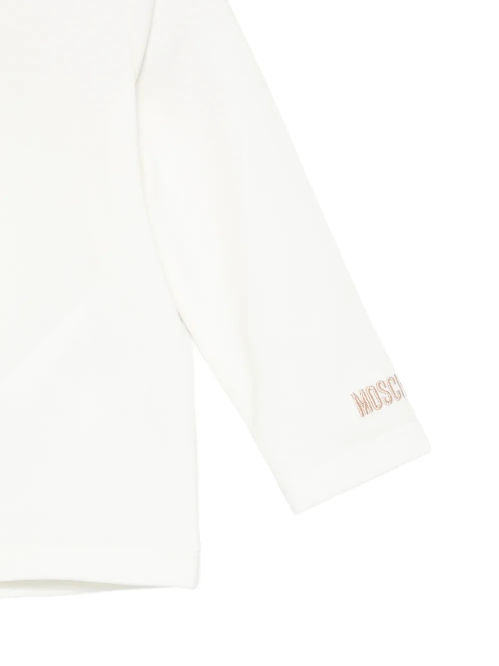 Moschino Kids T-shirt en jurk met pied-de-poule-patroon Bruin