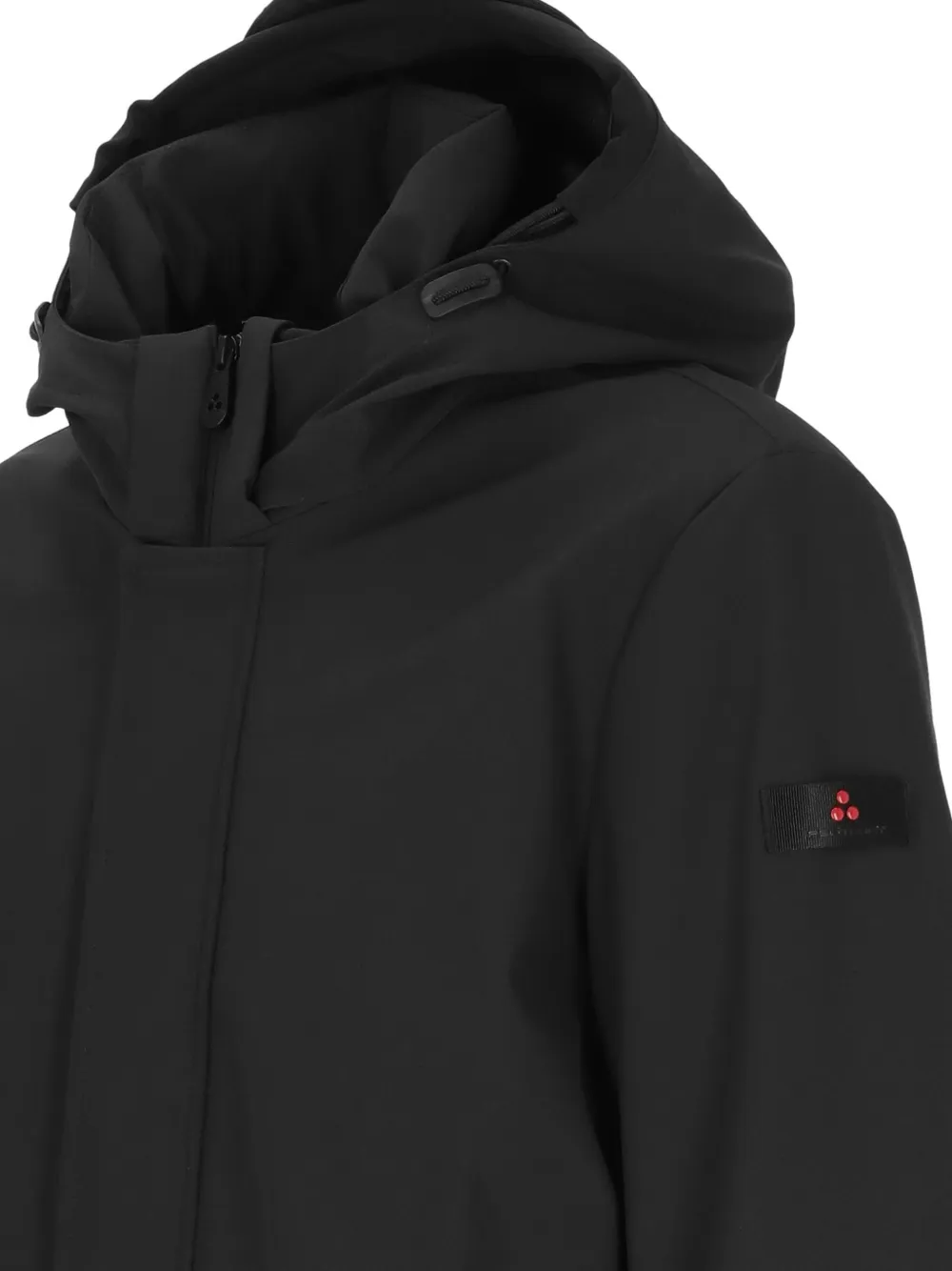 Peuterey Albali KPR GRS 03 gewatteerde jas met capuchon Zwart