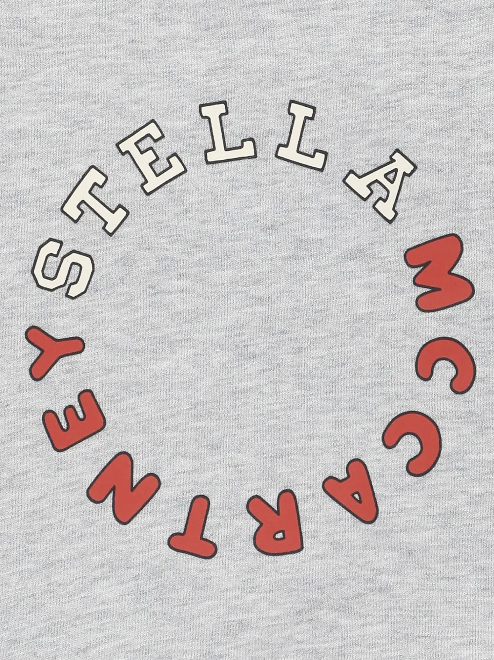 Stella McCartney Kids Sweater met logoprint en raglan mouwen Grijs