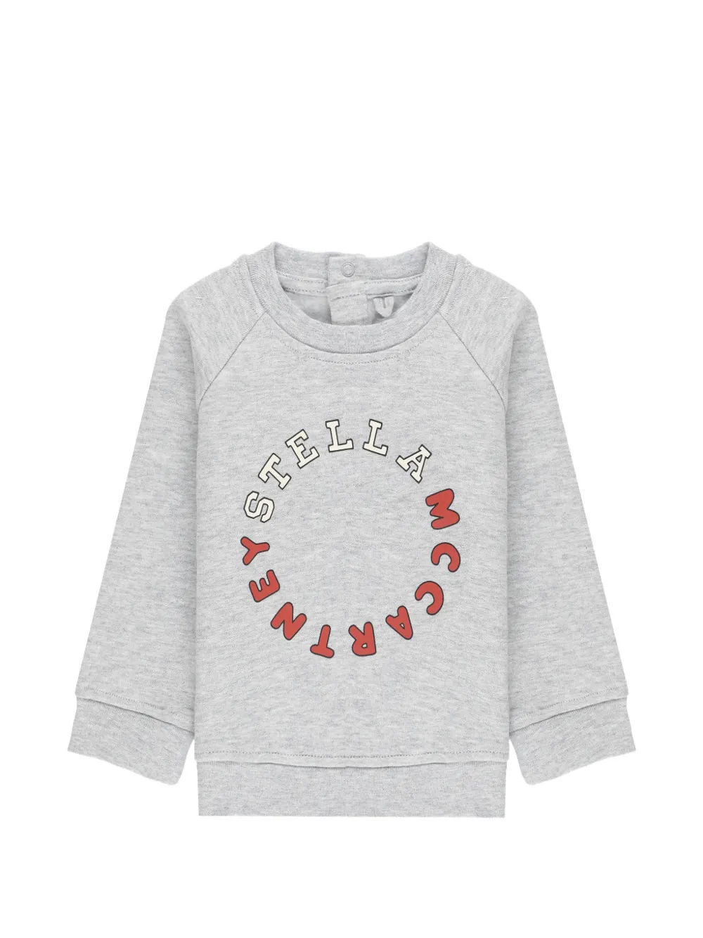 Stella McCartney Kids Sweater met logoprint en raglan mouwen Grijs