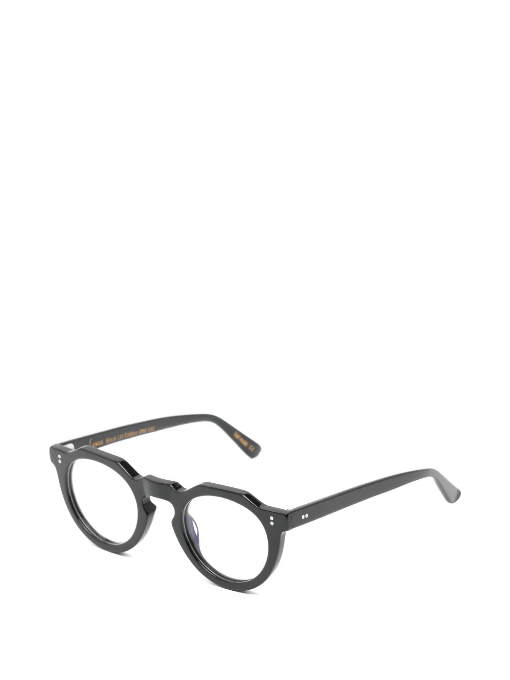 Lesca Pica geometric-frame glasses Zwart