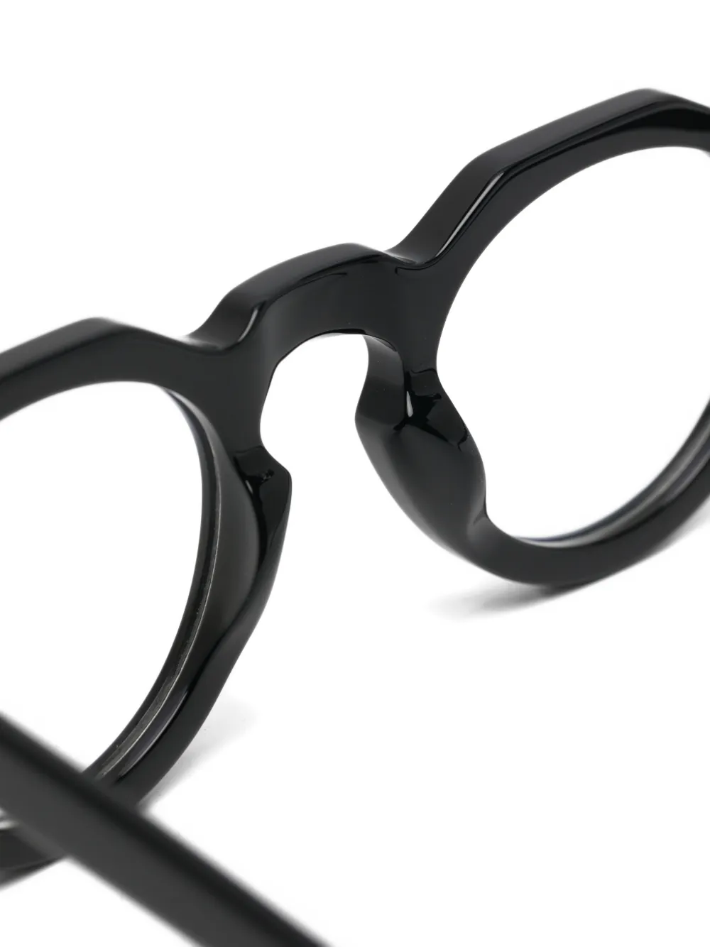 Lesca Pica geometric-frame glasses Zwart