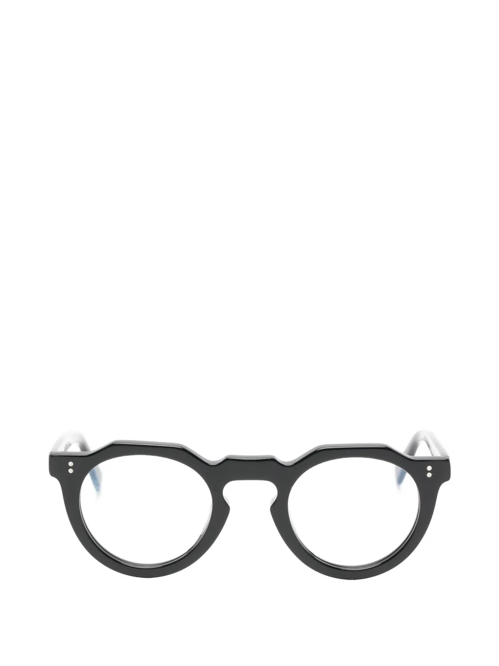 Lesca Pica geometric-frame glasses Zwart