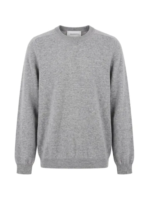 AMARANTO fine-knit crew-neck sweater