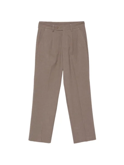 officina sartoriale pleated straight-leg trousers