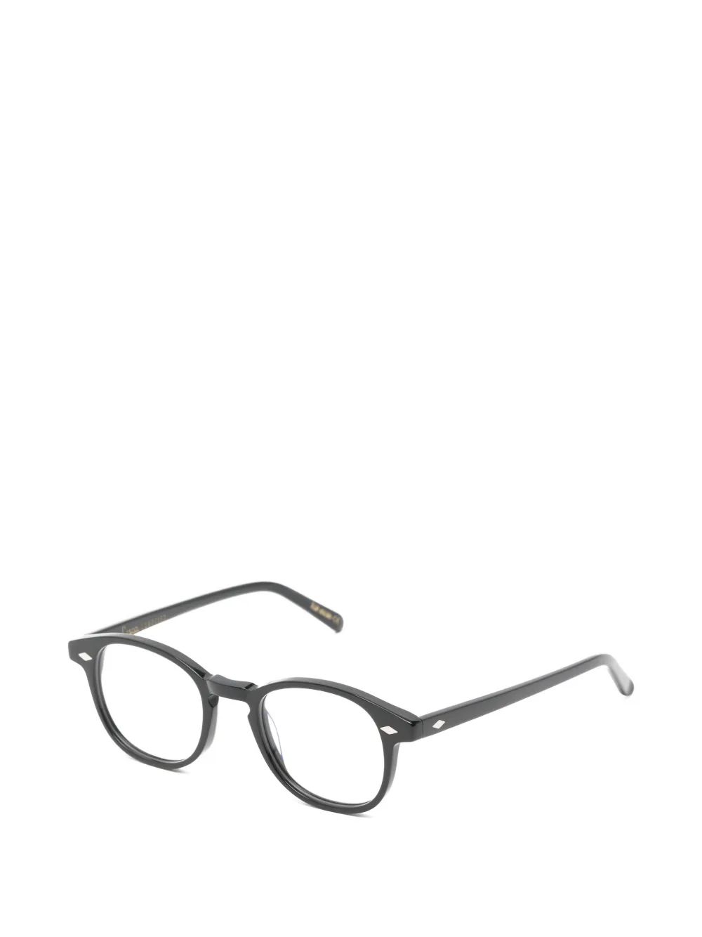 Lesca round-frame glasses Zwart