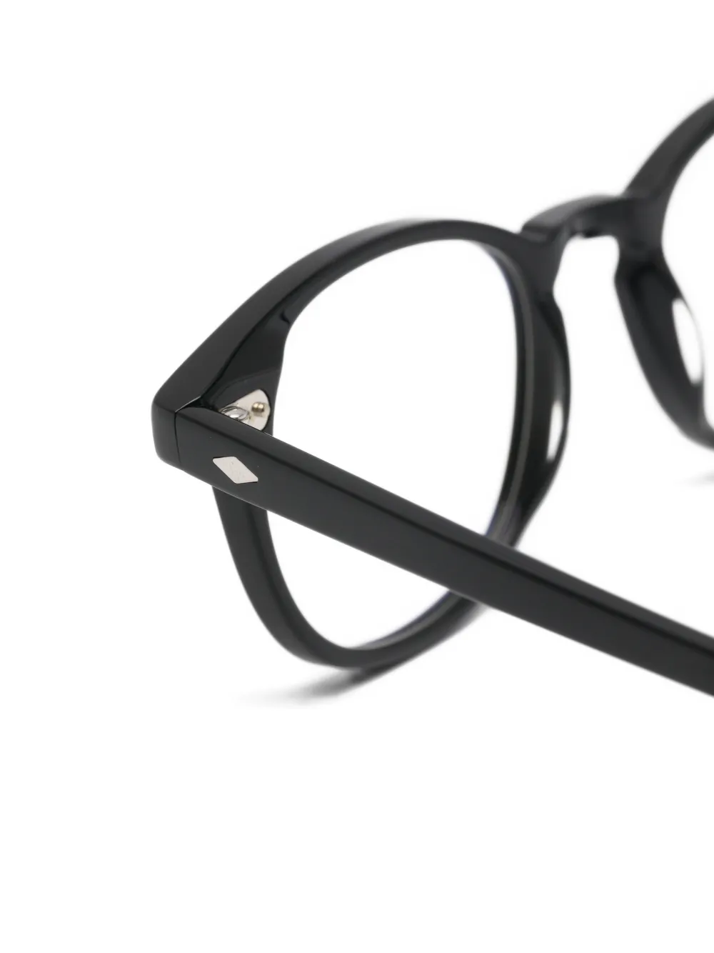 Lesca round-frame glasses Zwart