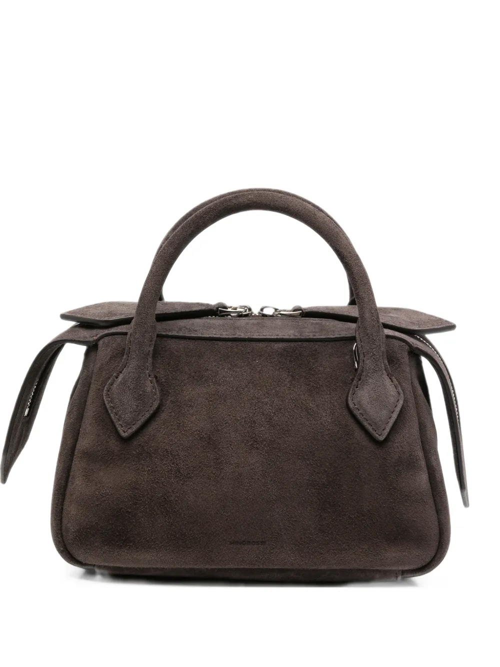 Minobossi Mini Alice Suede Tote Bag In Brown