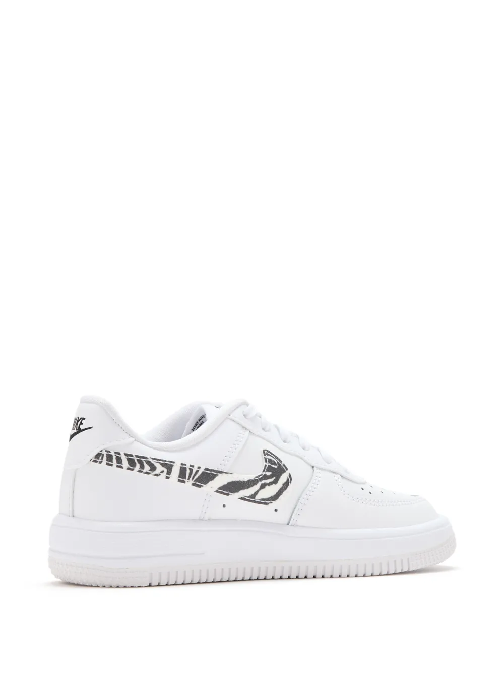 Nike Kids Force 1 Sneakers mit Zebramuster - Weiß