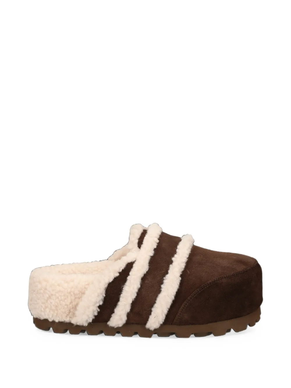 Inuikii Cozy shearling-trim suede loafers