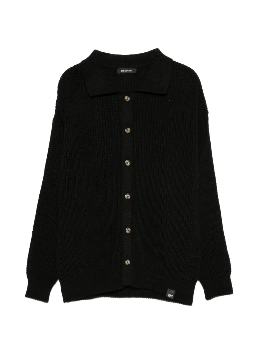 IMPERIAL ribbed-knit cardigan - Nero