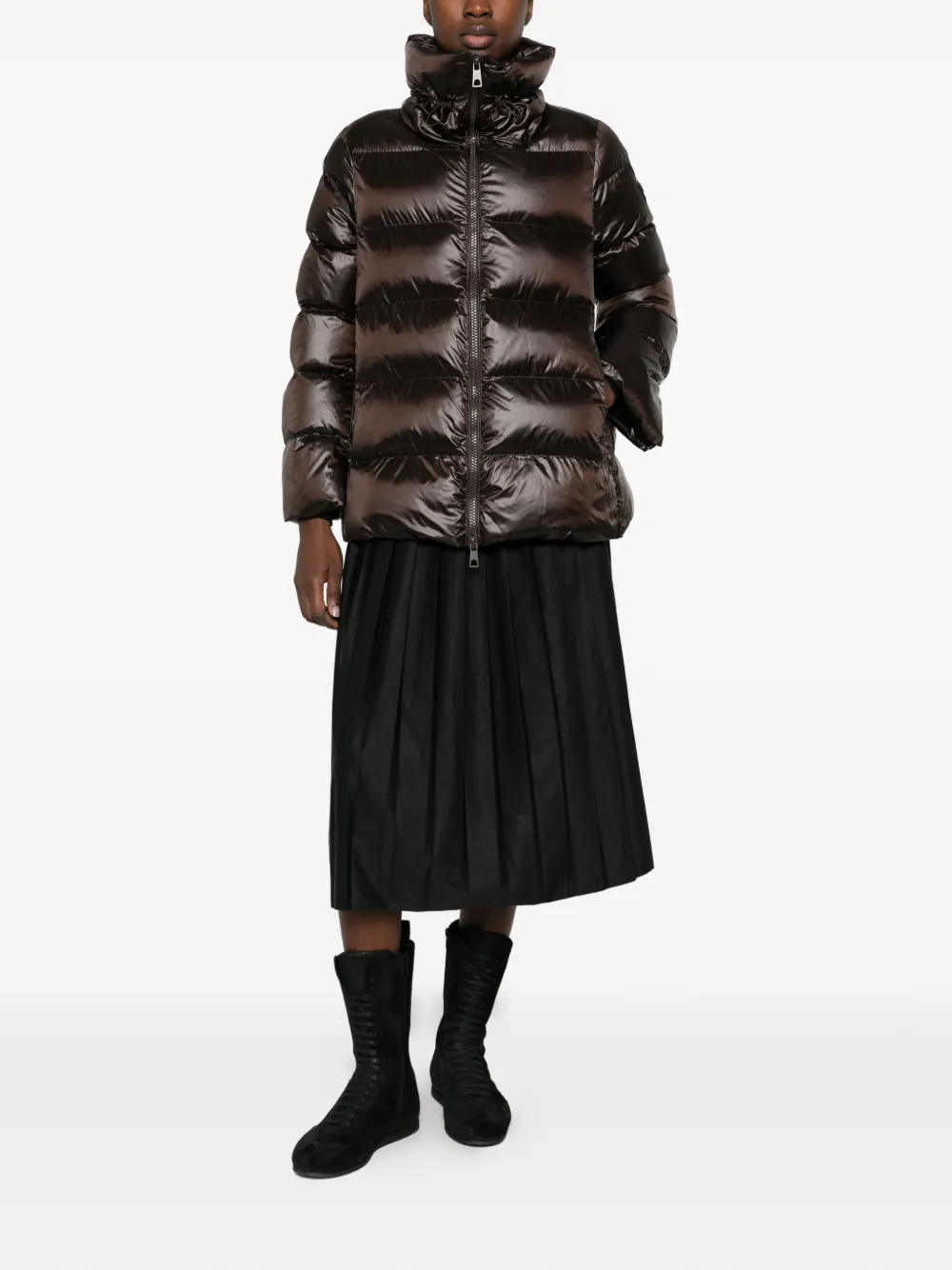 Canadian McKenna quilted high-neck coat Bruin