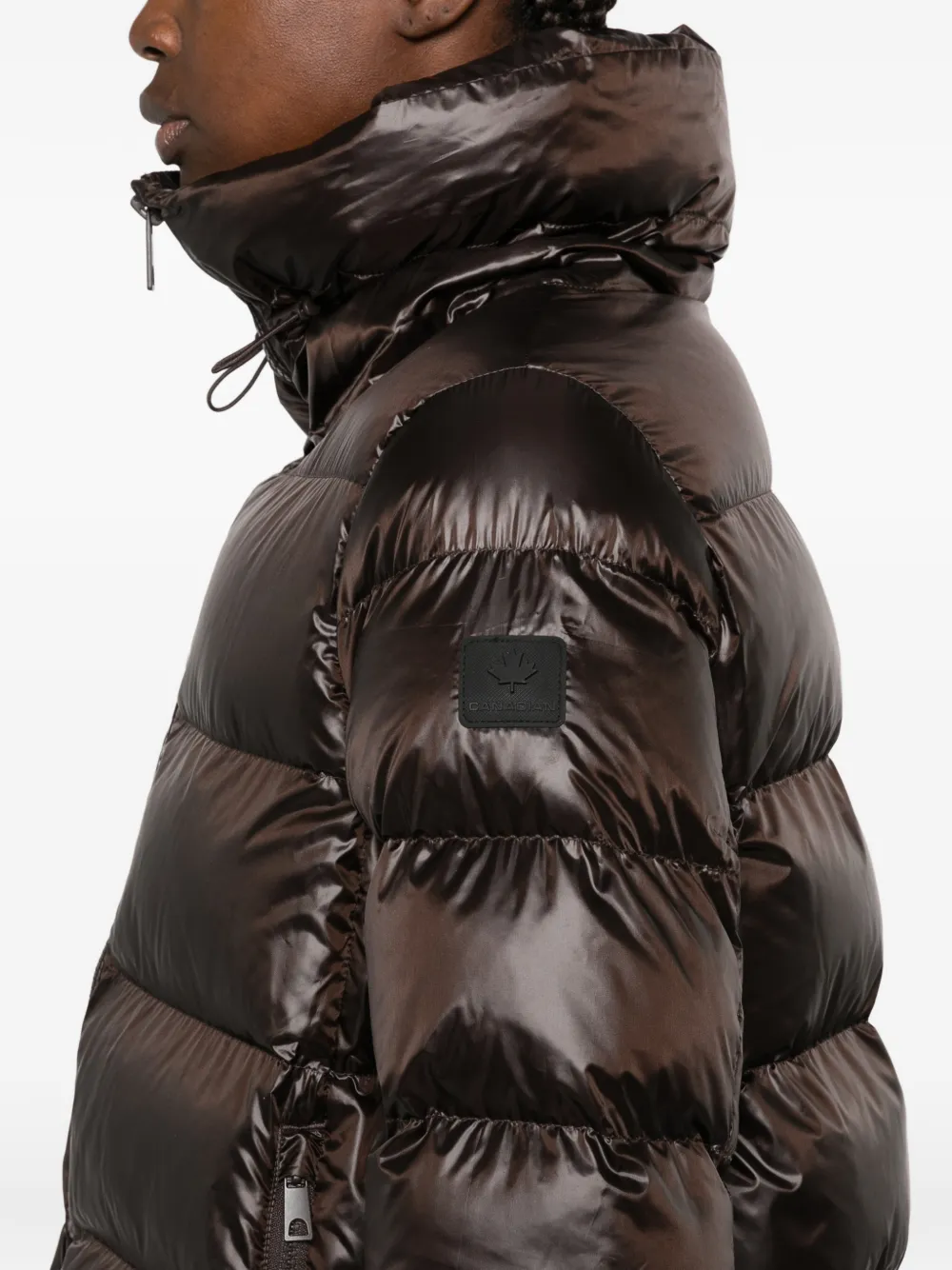 Canadian McKenna quilted high-neck coat Bruin