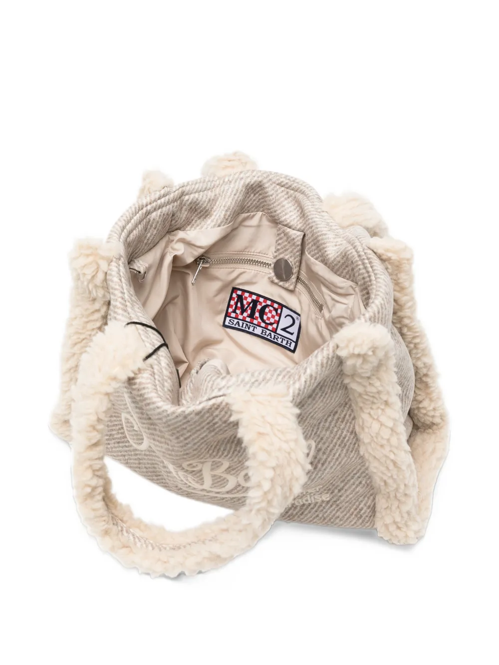 MC2 Saint Barth Colette logo-embroidered tote bag Beige