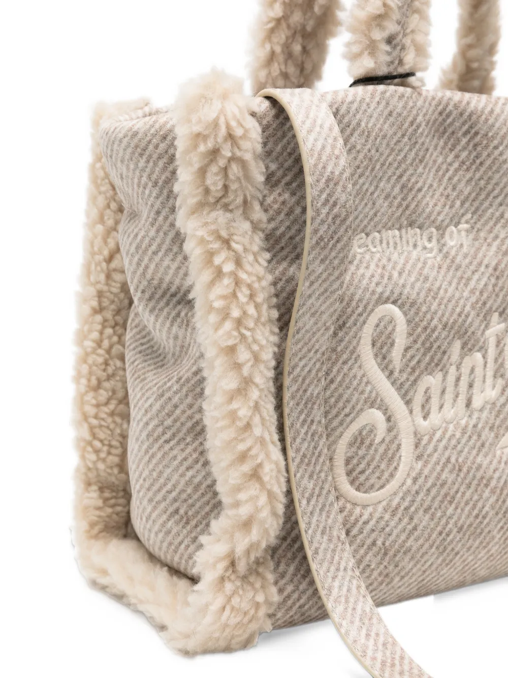 MC2 Saint Barth Colette logo-embroidered tote bag Beige