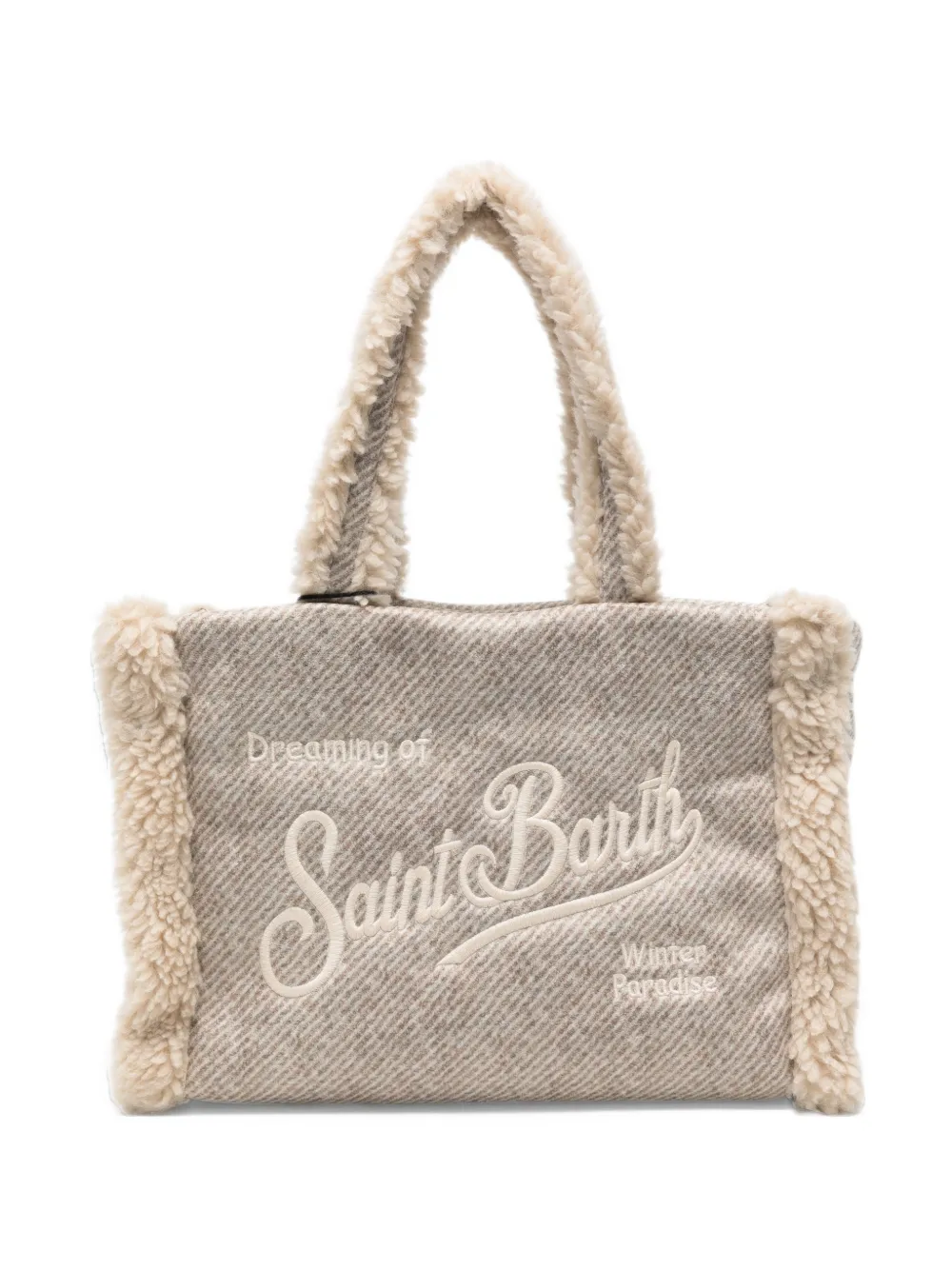 MC2 Saint Barth Colette logo-embroidered tote bag Beige