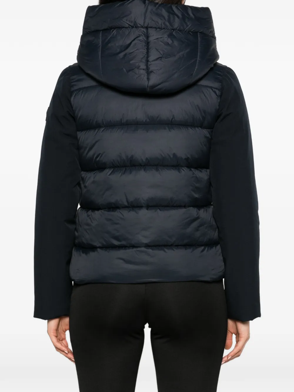Canadian quilted hooded jacket Blauw