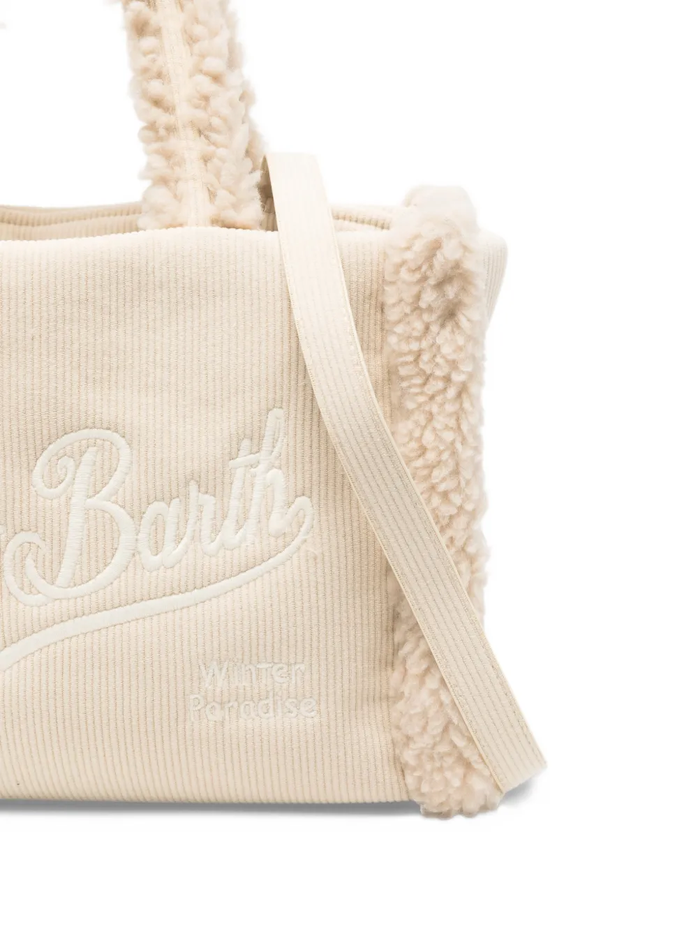 MC2 Saint Barth Colette shearling tote bag Beige