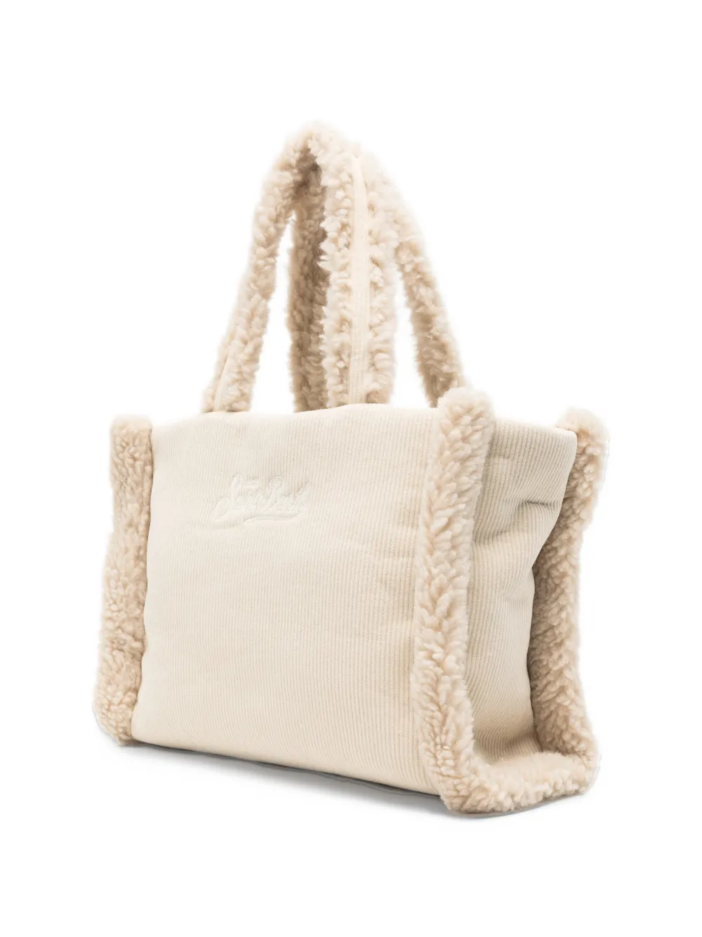MC2 Saint Barth Colette shearling tote bag Beige