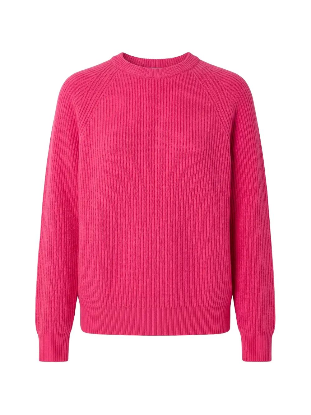 AMARANTO ribbed-knit raglan-sleeve sweater - Rose AMARANTO ribbed-knit raglan-sleeve sweater - Rose