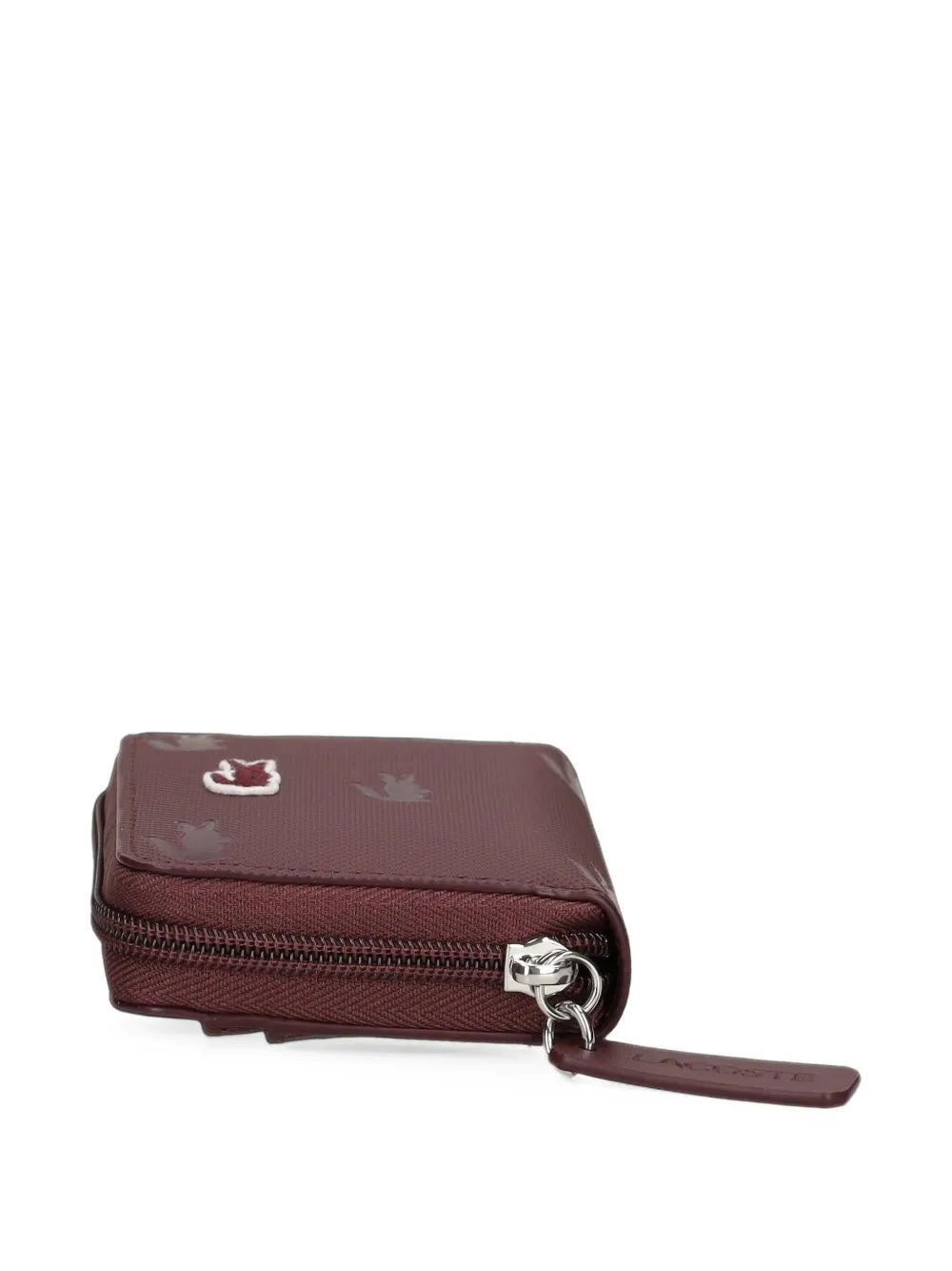 Lacoste Mini-portemonnee met rits Rood