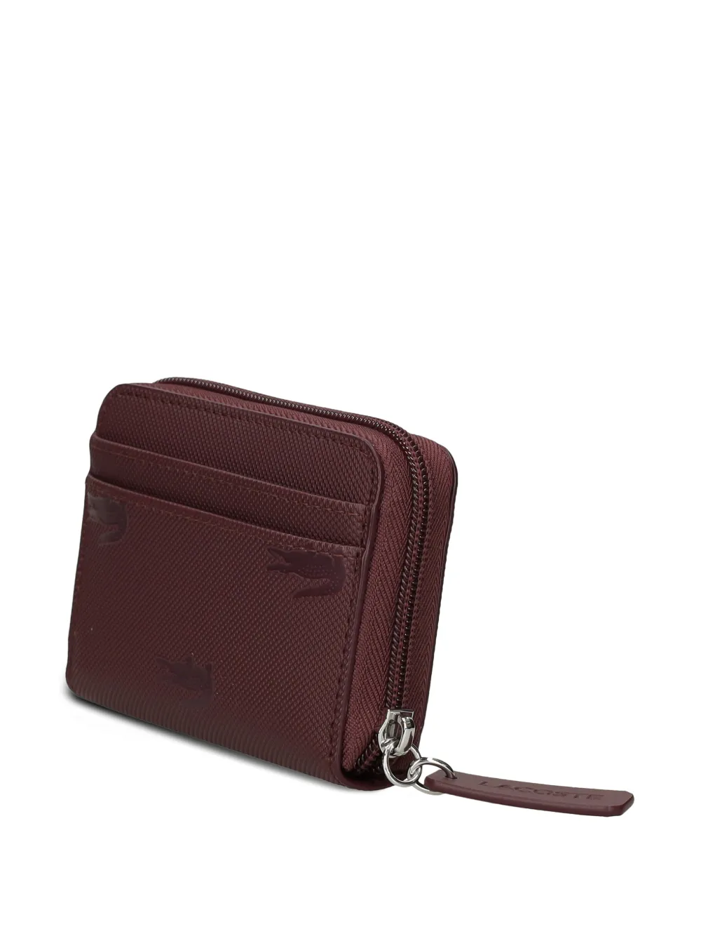 Lacoste Mini-portemonnee met rits Rood