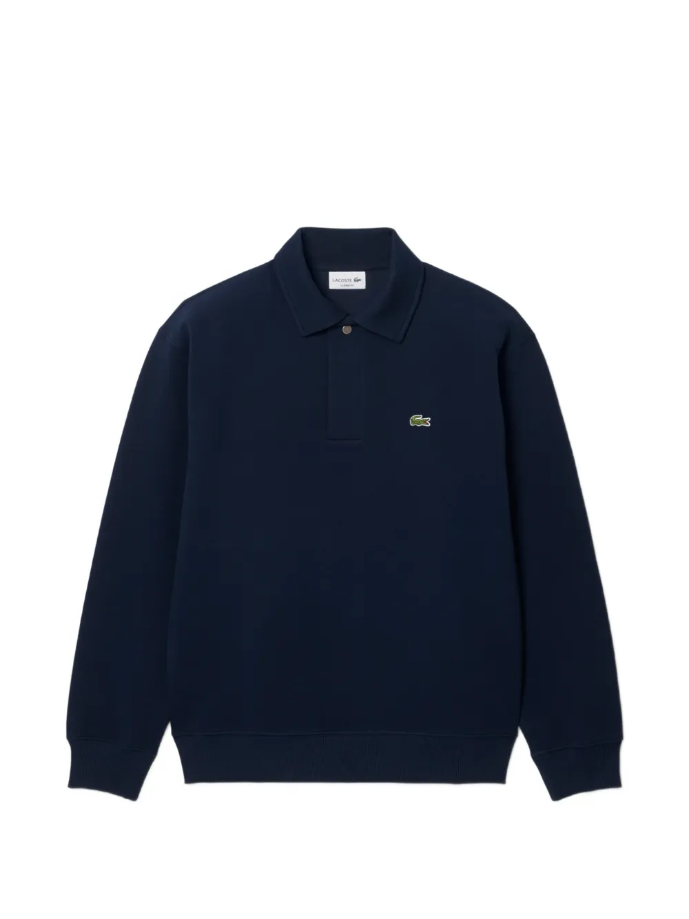 Lacoste polo collar piqué sweatshirt