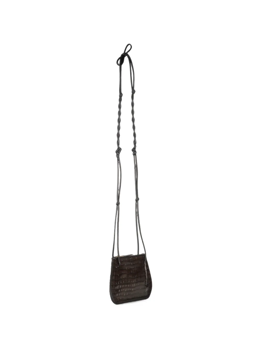 Philosophy Di Lorenzo Serafini crocodile-effect leather shoulder bag - Marrone