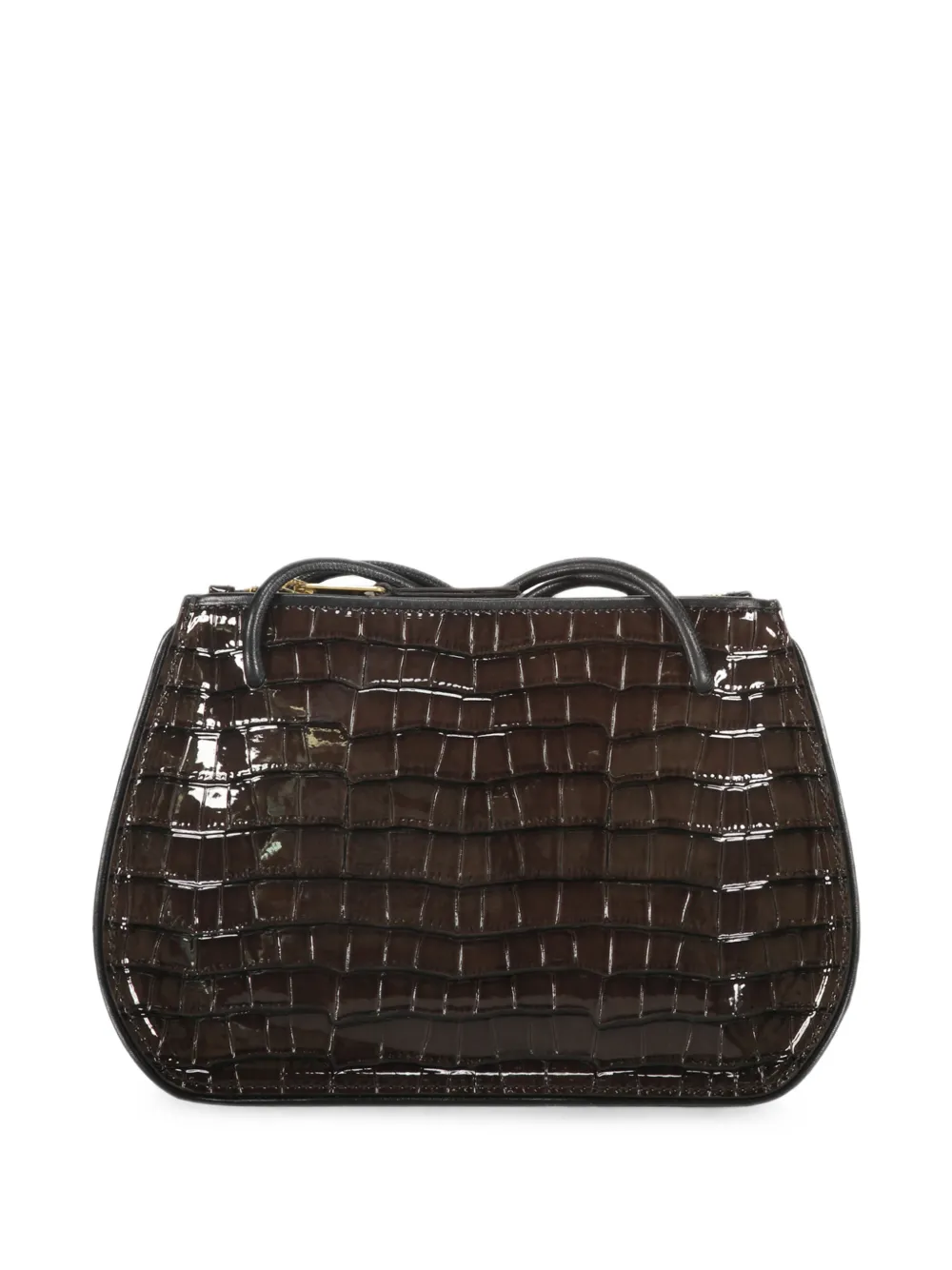 Philosophy Di Lorenzo Serafini crocodile-effect leather shoulder bag Bruin